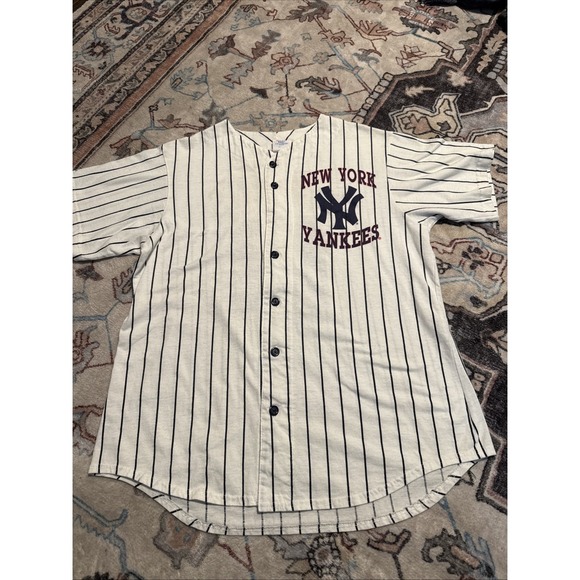 New York Yankees MLB Vintage 90s Majestic Jersey Men's Size L